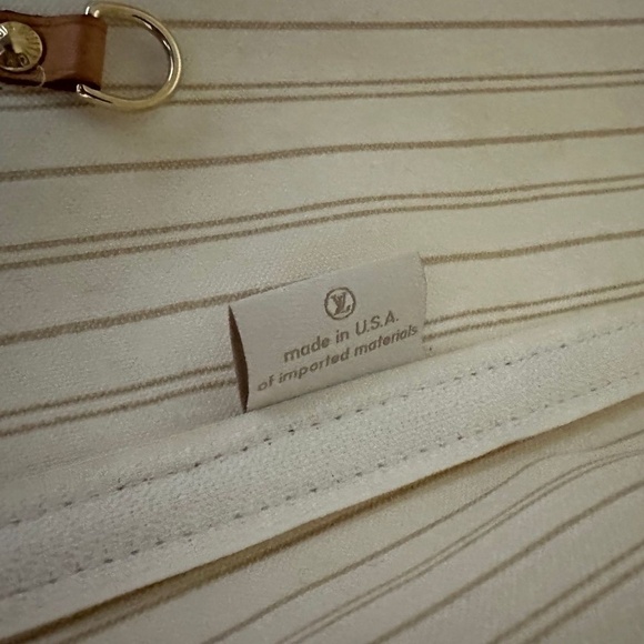 LV Neverfull MM Damier Azure Rose Beige - Picture 3 of 16